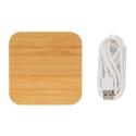 XD Collection Bamboo 5W wireless charger with USB ports