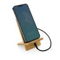 XD Collection Bamboo phone stand in kraft box