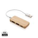 XD Collection Bambus-Hub mit Type-C