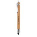 XD Collection Bambus Stylus Kugelschreiber, schwarze Tinte