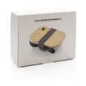 XD Collection Brotdose aus Glas mit Bambusdeckel