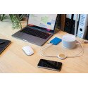 XD Collection câble 3-en-1 avec chargeur sans fil bambou 5W