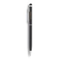 XD Collection dunne metalen stylus balpen, zwartschrijvend