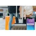XD Collection Globefind RCS rpolyester bagagelabel met wereldwijd lokaliseren