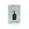 XD Collection Globefind RCS rPolyester luggage tag with worldwide locating
