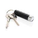 XD Collection Globix porte-clés lampe USB rechargeable en plastique RCS