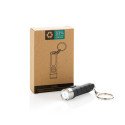 XD Collection Globix RCS gerecycled plastic USB oplaadbaar sleutelhangerlampje