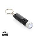 XD Collection Globix RCS gerecycled plastic USB oplaadbaar sleutelhangerlampje