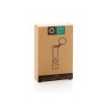 XD Collection Globix RCS recycled plastic USB rechargeable keychain flashlight
