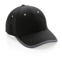 XD Collection Impact AWARE casquette contrastée à  6 panneaux en coton recyclé