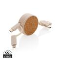 XD Collection Kork und Weizen 6-in-1 Ladekabel