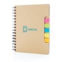 XD Collection Kraft carnet de notes A5 avec notes autocollantes, lignées