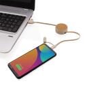 XD Collection kurk en tarwe 6-in-1 intrekbare kabel