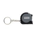 XD Collection MeasureMate RCS gerecycled ABS rolmeter sleutelhanger van 1 meter
