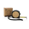 XD Collection mètre ruban 5M/19mm en plastique recyclé RCS et bambou