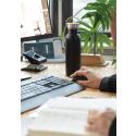 XD Collection Modern 700 ml stainless steel bottle with bamboo lid