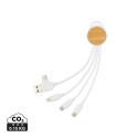 XD Collection Ontario 6-en-1 câble rond en plastique recyclé RCS