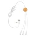 XD Collection RCS gerecycled plastic Ontario 6-in-1 kabel
