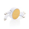 XD Collection RCS gerecycled plastic Ontario 6-in-1 oprolbare kabel