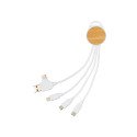 XD Collection rundes Ontario 6-in-1 Kabel aus RCS recyceltem Kunststoff