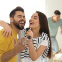 XD Collection Singvibe Karaoke-Set mit Doppelmikrofon aus RCS recyceltem ABS