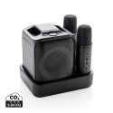 XD Collection Singvibe RCS gerecycled plastic karaokeset met 2 microfoons