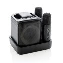 XD Collection Singvibe RCS gerecycled plastic karaokeset met 2 microfoons