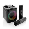 XD Collection Singvibe RCS gerecycled plastic karaokeset met 2 microfoons