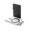 XD Collection standaard aluminium RFID magnetische telefoon kaarthouder
