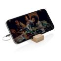 XD Collection Standkey porte-clés support de téléphone en bambou