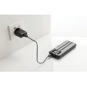 XD Collection Turbopack 10.000 mah RCS rplastic powerbank met ingebouwde kabels