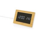 XD Collection Utah RCS LED-Uhr aus recyceltem Kunststoff und Bambus