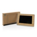 XD Collection Utah RCS LED-Uhr aus recyceltem Kunststoff und Bambus