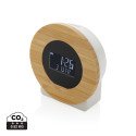 XD Collection Utah RCS rplastic and bamboo LCD desk clock