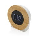 XD Collection Utah RCS rplastic and bamboo LCD desk clock