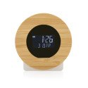 XD Collection Utah RCS rplastic and bamboo LCD desk clock