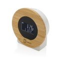 XD Collection Utah RCS rplastic and bamboo LCD desk clock