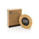 XD Collection Utah RCS rplastic and bamboo LCD desk clock