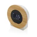 XD Collection Utah RCS rplastic and bamboo LCD desk clock