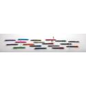 XD Collection X3 black smooth touch ballpoint pen, blue ink