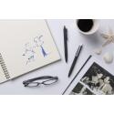 XD Collection X3 Schwarzer smooth touch Kugelschreiber, blaue Tinte