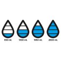 XD Design Aqua hydratatie tracking 650 ml RVS drinkfles