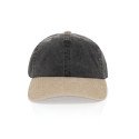 XD Xclusive BEAU AWARE™ verbleekte 6-panel pet van 270 g/m² katoenen twill in twee tinten