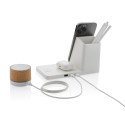 XD Xclusive Ontario gerecycled plastic & bamboe 3-in-1 lader