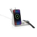 XD Xclusive Ontario gerecycleerd plastic & bamboe 3-in-1 lader