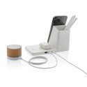 XD Xclusive Ontario gerecycleerd plastic & bamboe 3-in-1 lader