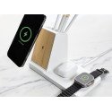 XD Xclusive Ontario gerecycleerd plastic & bamboe 3-in-1 lader