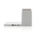 XD Xclusive Ontario gerecycleerd plastic & bamboe 3-in-1 lader