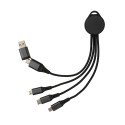 XD Xclusive Terra 6-in-1-Ladekabel aus RCS recyceltem Aluminium