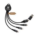 XD Xclusive Terra 6-in-1-Ladekabel aus RCS recyceltem Aluminium